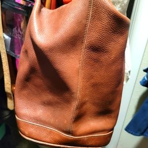 Leather carry on bag